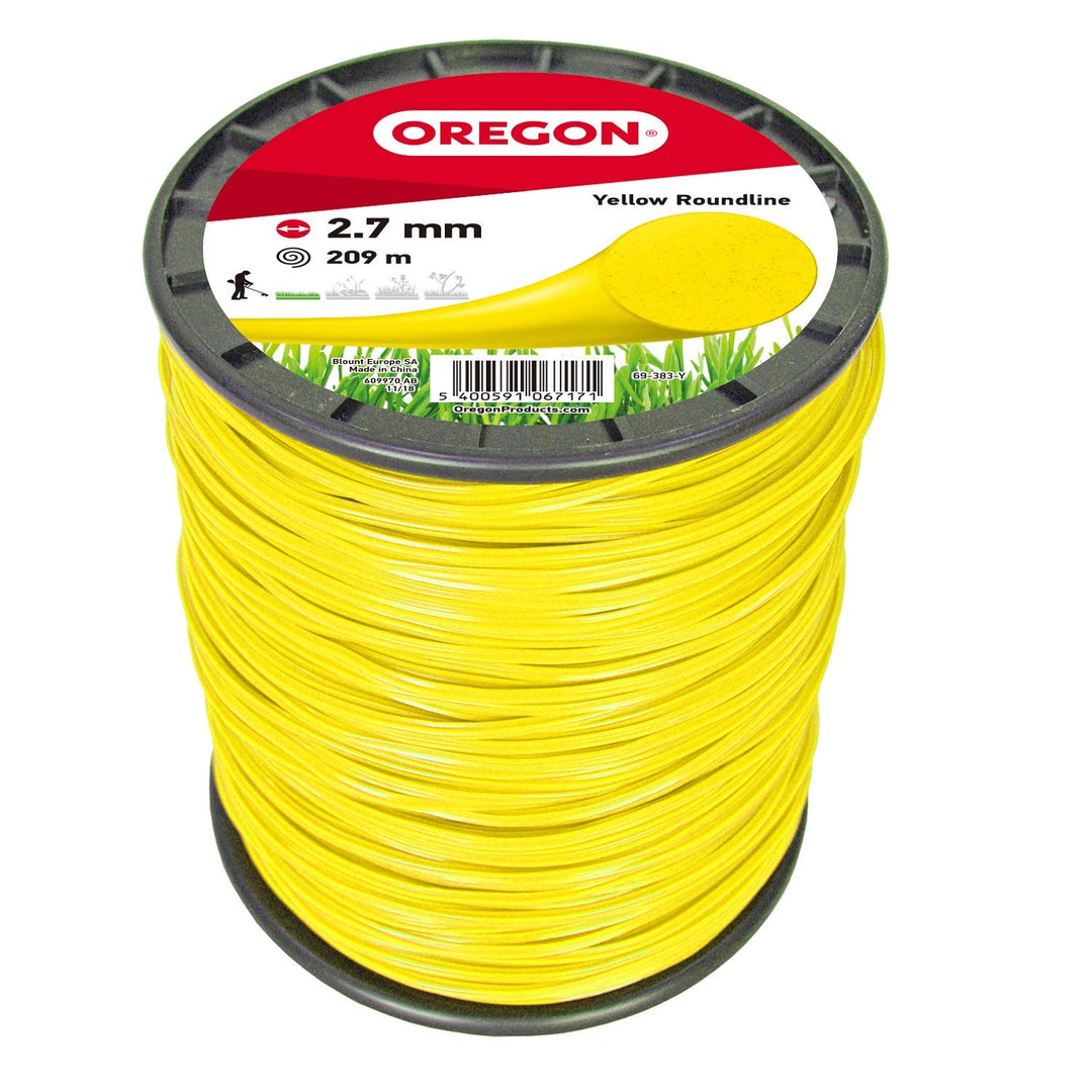 Oregon 69-383-Y Rasentrimmerfaden / Draht für Rasentrimmer und Freischneider, 2,7 mm x 209 m, Gelb 2
