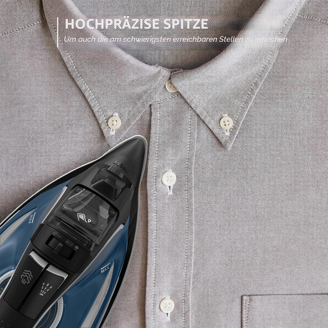 Rowenta Pro Master Bügeleisen, professionelle Ergebnisse, leistungsstarke Dampfverteilung, hochpräzi