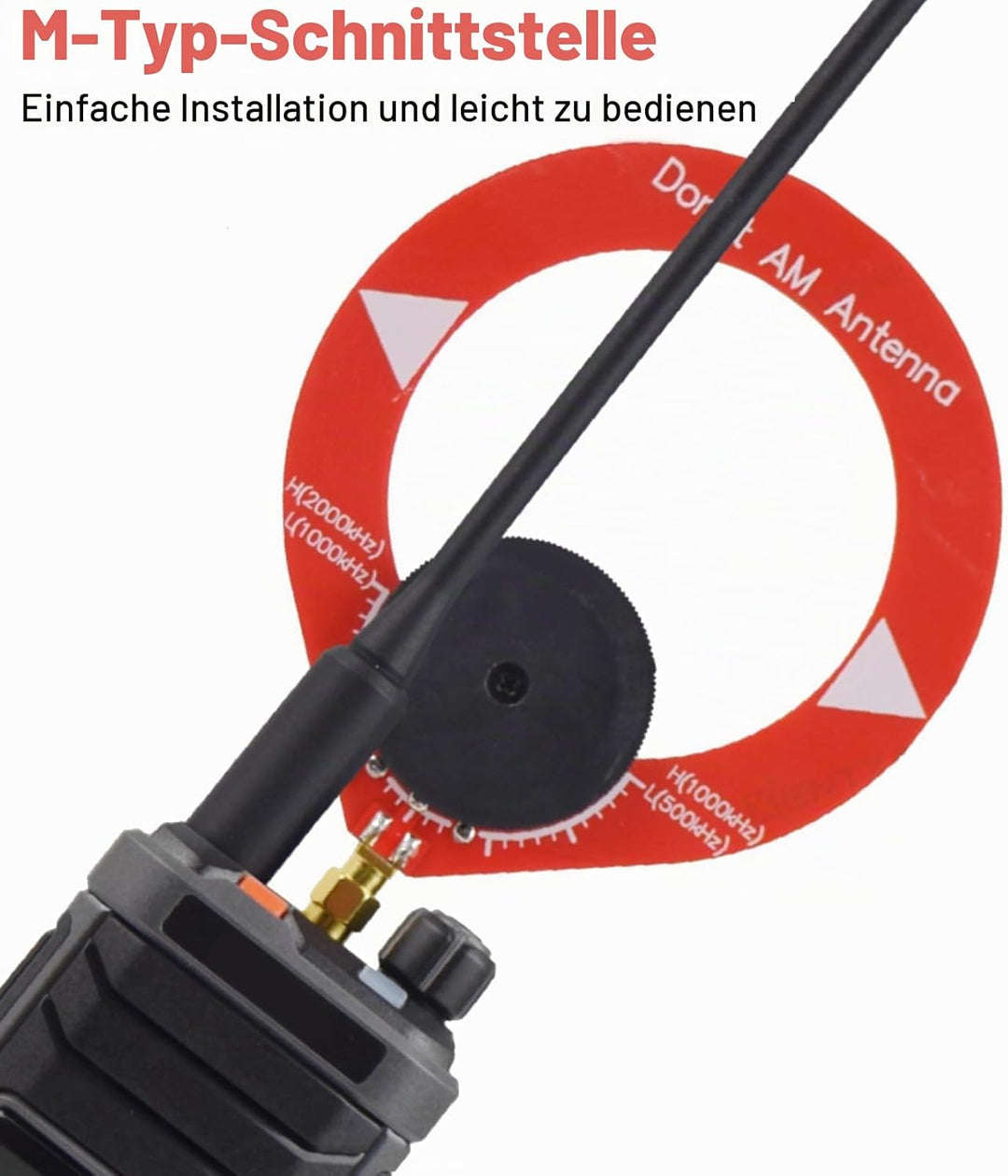 2 Stück Tragbare Donut AM Antenne PCB Mini Loop Antenne für Verbesserten Empfang auf Kurzwellenradio