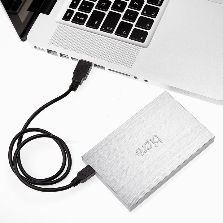 Sumvision Egem Externe Festplatte (100 GB, USB 3.0, FAT32, 6,3 cm / 2,5 Zoll), Grau/Silberfarben gra