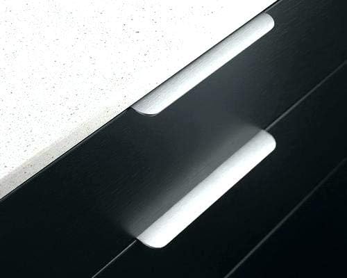 goldenwarm 20x 128mm Möbelgriffe Profilgriff Aluminium Schrankgriffe Modernes Gebürstet Küchengriffe