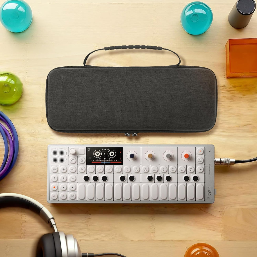 GEEKRIA Hartschalen-Reisetasche, Drum-Machine-Tasche Kompatibel mit Teenage Engineering OP-1 Field/O