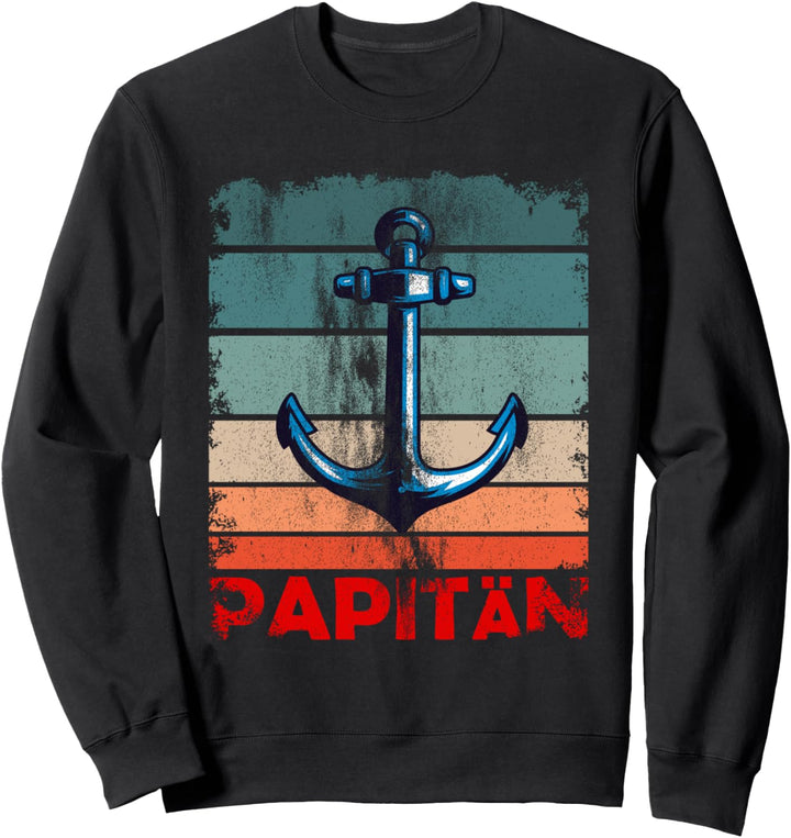 Papitän Kapitän Bester Papa Dad Daddy der Welt Vatertag Sweatshirt