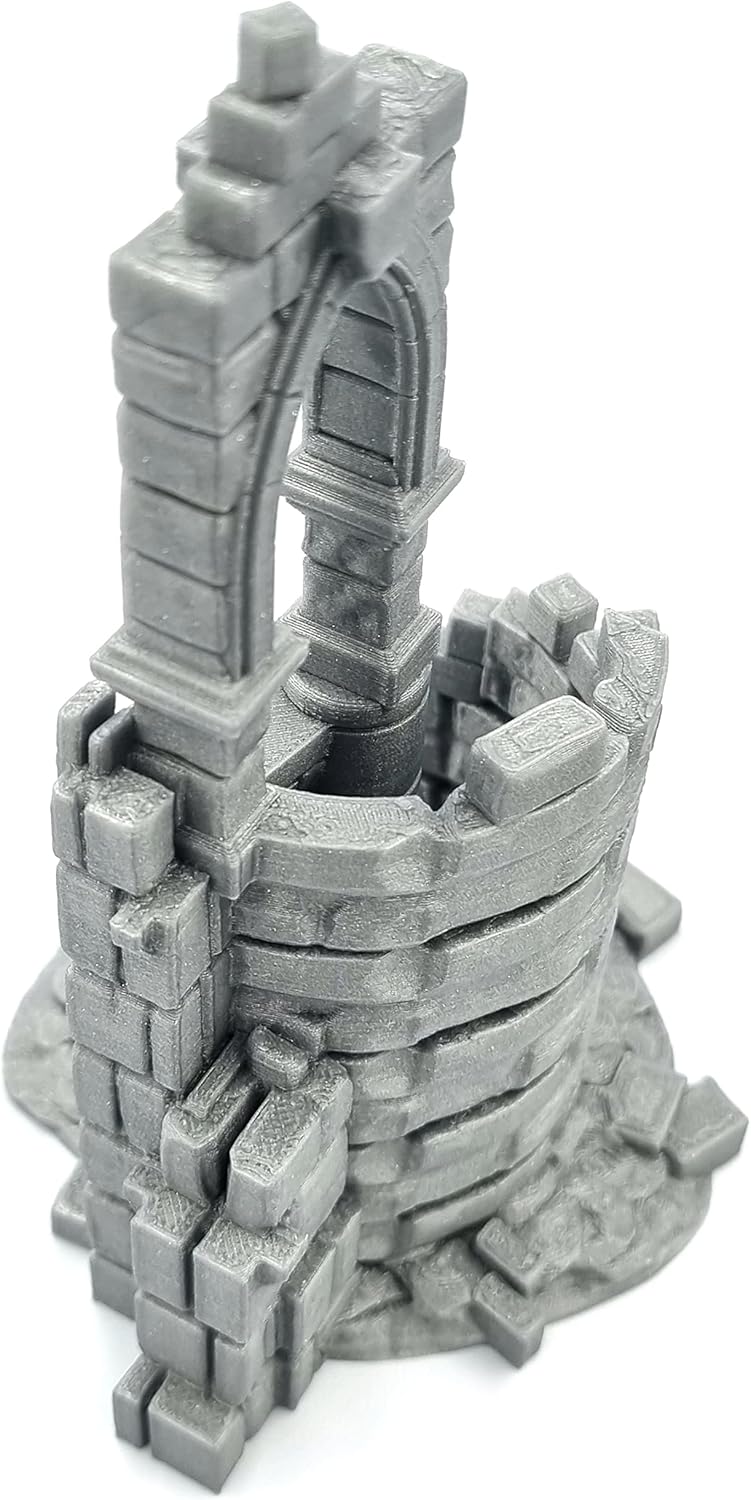 QP3D - Battle Ruined Building Wall, Terrain Scenery für Tabletop & RPG 28-32mm Miniaturen Wargame Pr