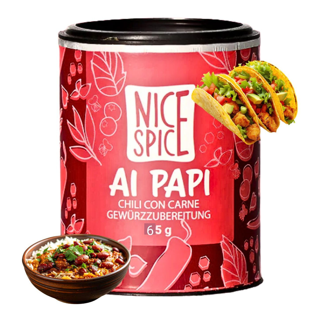 NICE SPICE Chili con Carne Gewürzmix 15 x 65g Gewürzmischungen für Chili mit Fleisch oder Fleischers