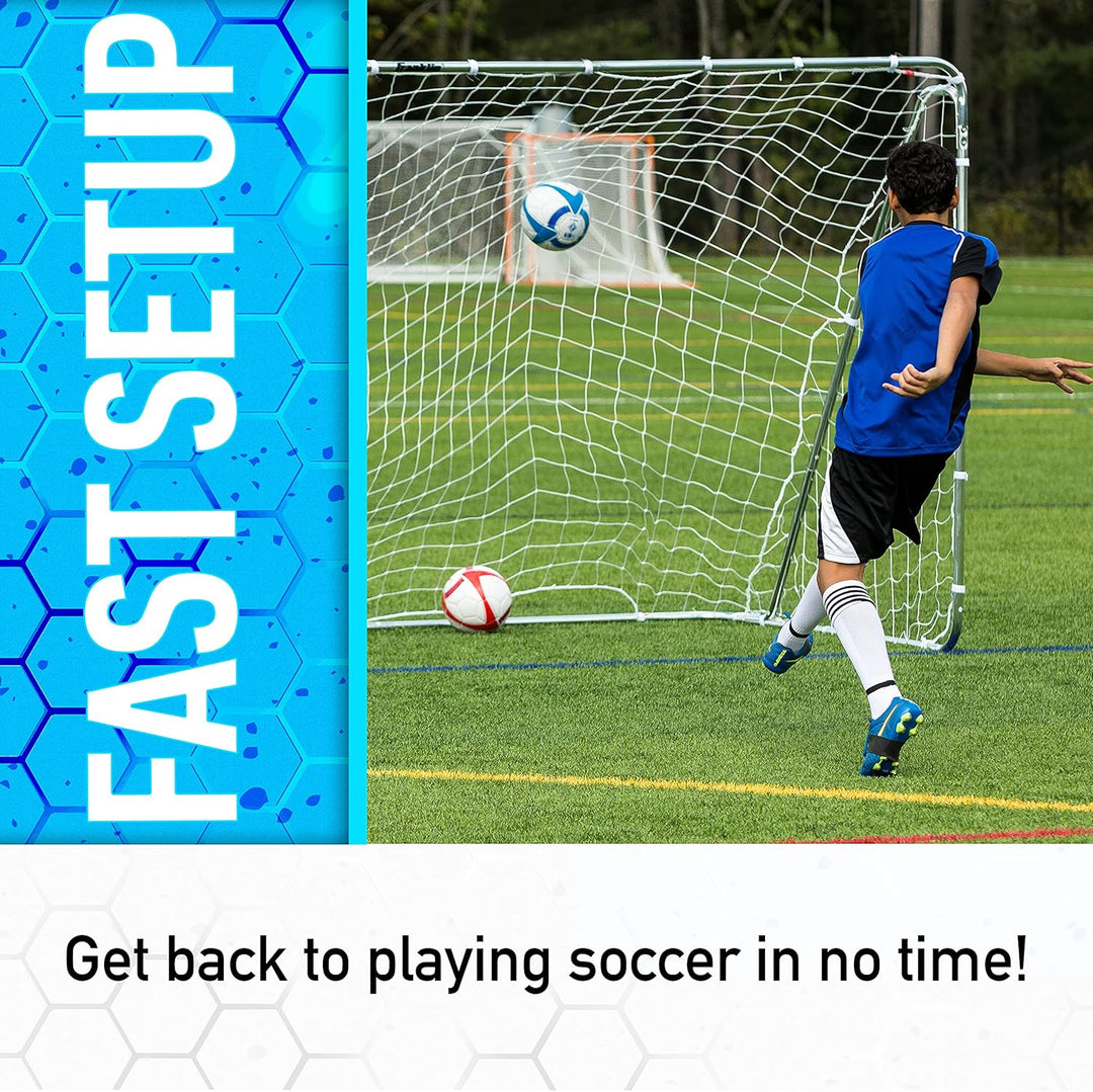 Franklin Sports Fussballtornetze und -Gurte, Ersatznetz für 3,7 x 1,8 m, 3 x 1,5 m und 1,8 m x 1,2 m