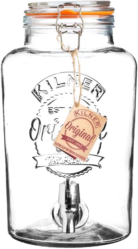 Kilner Getränkespender aus Glas mit Zapfhahn, 8 l 8 Liter-Classic, 8 Liter-Classic