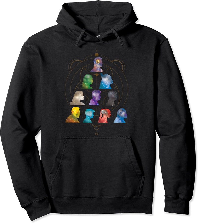 Marvel Eternals Pyramid Group Shot Silhouette Pullover Hoodie