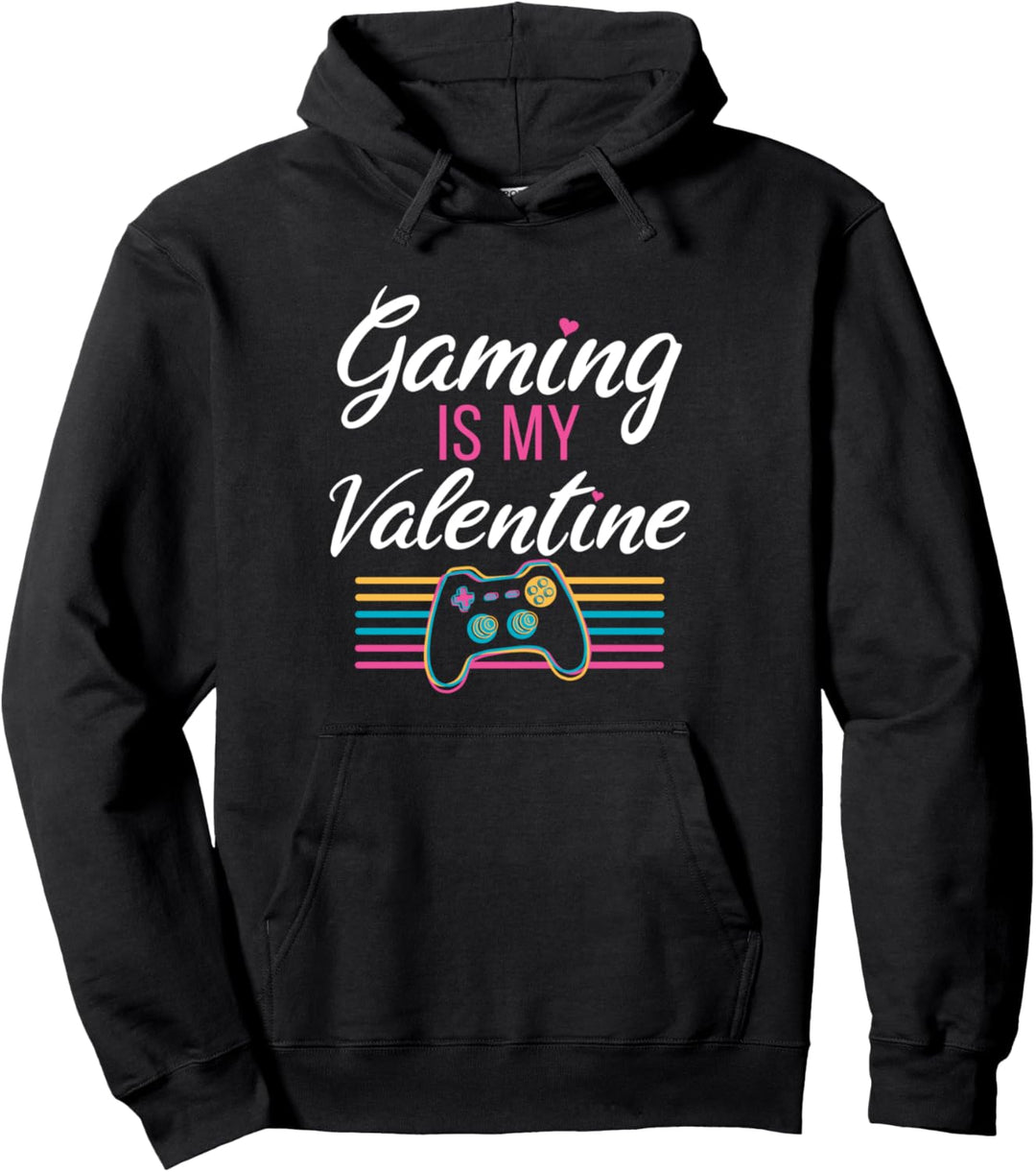 Gaming is My Valentine Gamer Girl Geschenk Valentinstag Pullover Hoodie