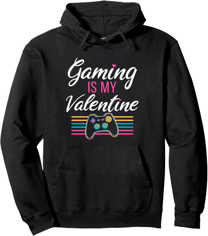 Gaming is My Valentine Gamer Girl Geschenk Valentinstag Pullover Hoodie