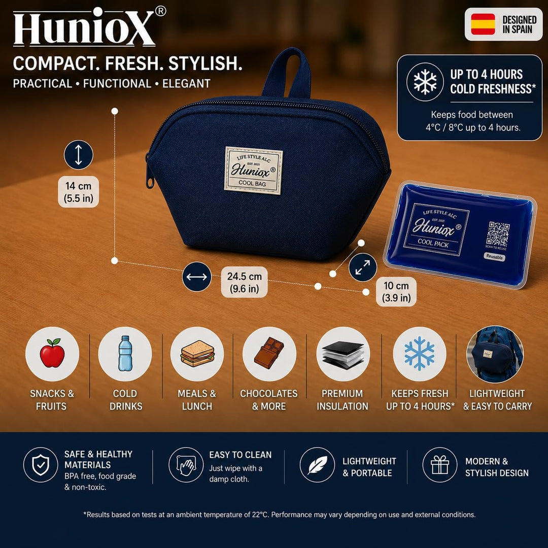 Cool Bag - Kleine Kühltasche - Thermotasche für Essen - Mini-Kühltasche - Kleine Kühlbox - Brotbox S