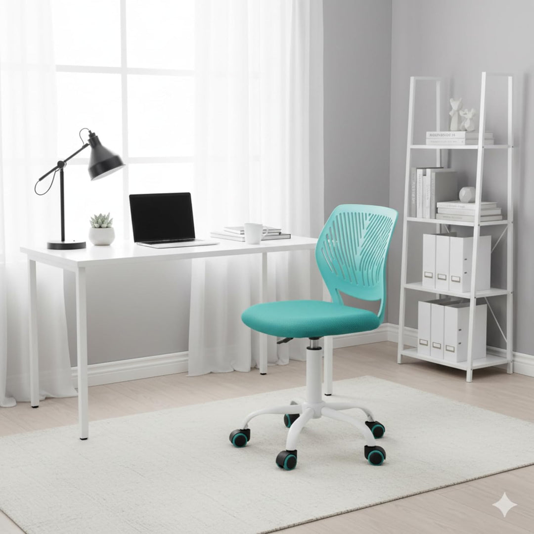 Homy Casa Schreibtischstuhl Verstellbarer drehbarer Bürostuhl Stoffsitz Ergonomischer Arbeitsstuhl o