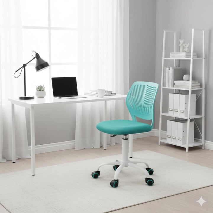 Homy Casa Schreibtischstuhl Verstellbarer drehbarer Bürostuhl Stoffsitz Ergonomischer Arbeitsstuhl o