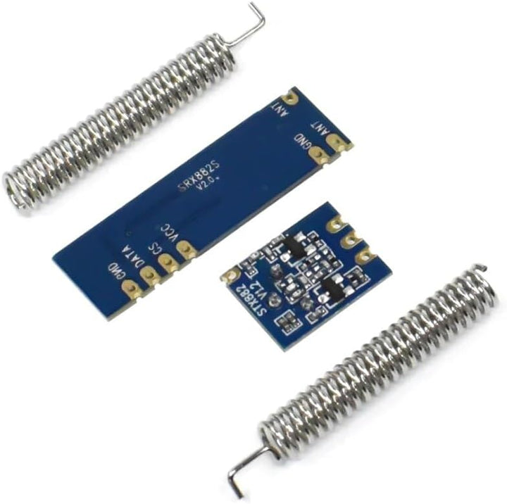 TECNOULAB 5 Stück Ask STX882 Sender + SRX882 Empfänger + 2 Stück Antennen 433 MHz 100 Meter