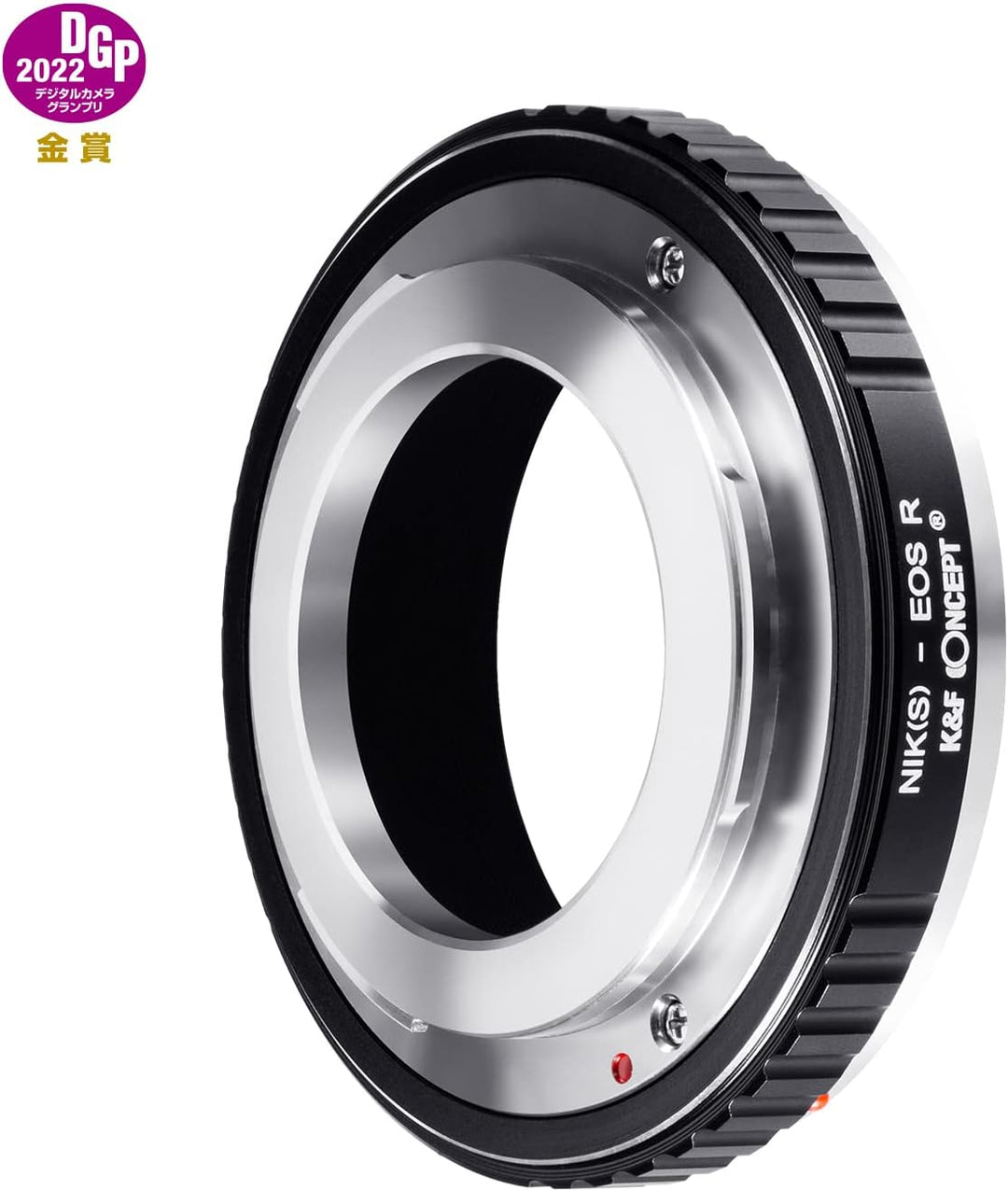 K&F Concept Lens Mount Adapter NIK(S)-EOS R Manual Focus Kompatibel mit Nikon(S) Objektiv an Canon E