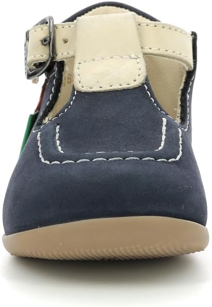 Kickers Mädchen Bonbek-2 Mary Jane Schuh, Marineblau Beige Orange