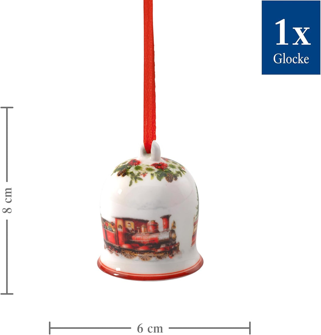 Villeroy & Boch - Annual Christmas Edition Jahres-Glocke 2025 Bunt, Glocke Weihnachten, Baumschmuck,