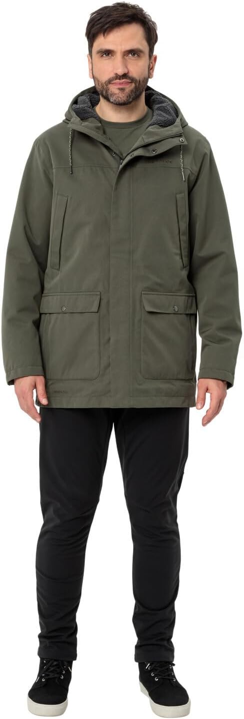 VAUDE Herren Men's Manukau Parka Ii Jacke S black/khaki, S black/khaki