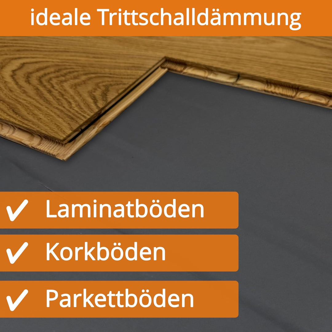 uficell® Multisound Akustik Trittschalldämmung für Parkett- und Laminatböden - Trittschallverbesseru