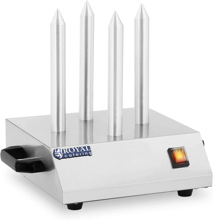 Royal Catering Hot-Dog-Spiesstoaster Hot Dog Toasterstangen 4 Spiesse RCHW-200 (Leistung: 200 W, Tem