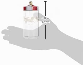 Alessi Circus MW68S2 - Design Set Bestehend aus Zwei Gewürzbehälter aus Glas Mit Aufdruck Und Abgedi