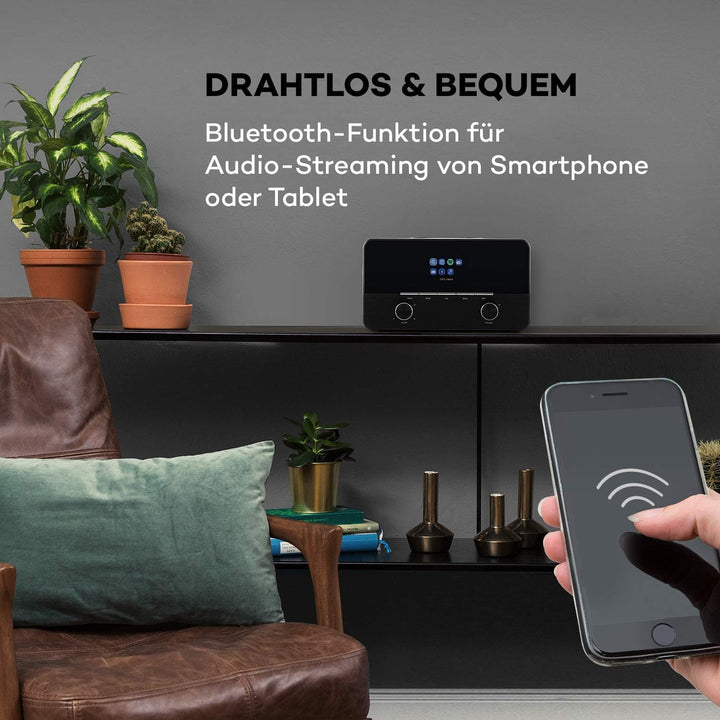auna Connect 150 SE - Smart Radio 2.1-Internetradio, DAB/DAB+ / PLL-UKW-Radio, Mediaplayer, Spotify