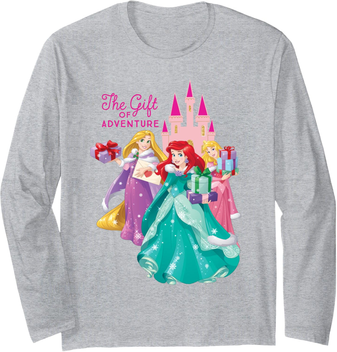 Disney Princess Ariel Rapunzel and Aurora Holiday Langarmshirt