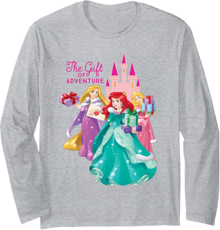 Disney Princess Ariel Rapunzel and Aurora Holiday Langarmshirt