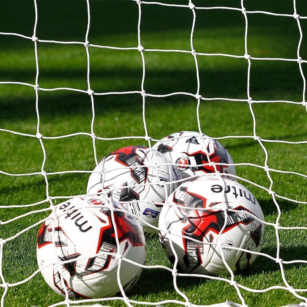 Aoneky Fussballnetz 7,3x2,4M /5,5x2,1M/3,6x1,8M/ 3x2M/ 2,4x1,8m/1,8x1,2M, 3mm/2.5mm/2mm PE Tornetze,