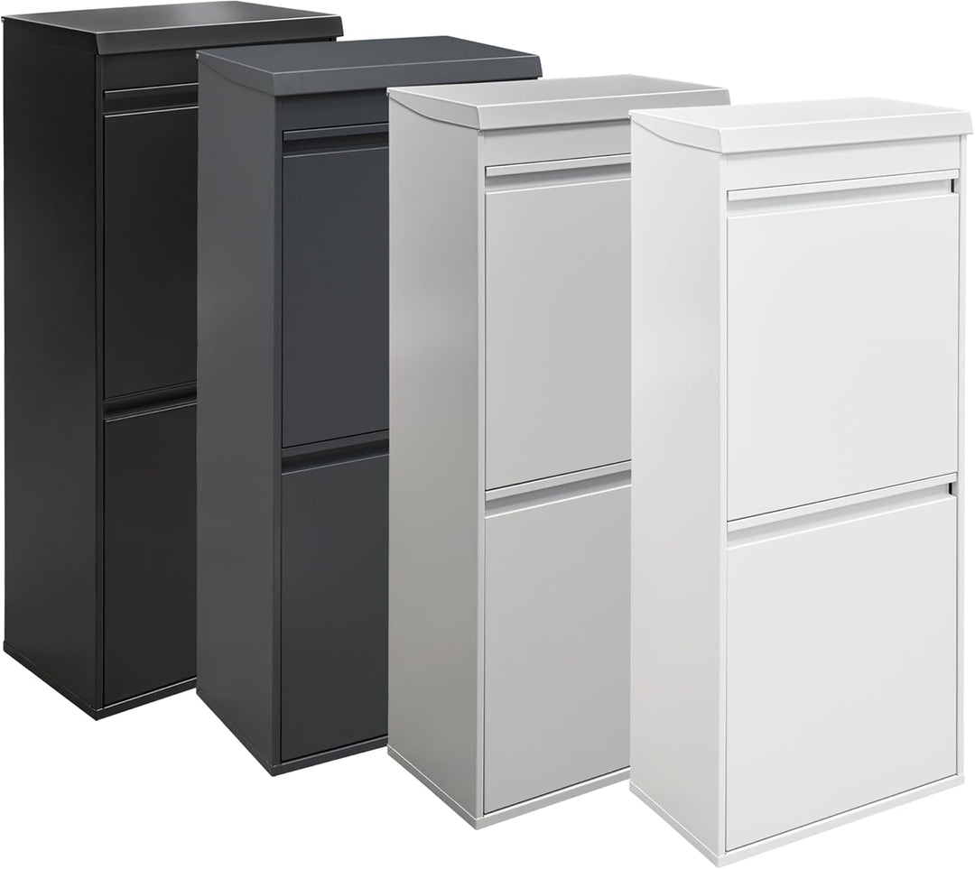 ARREGUI Top CR421-B2 Mülltrennsystem aus Stahl mit Aufbewahrungsbox mit Deckel | 2 Fächer Mülleimer
