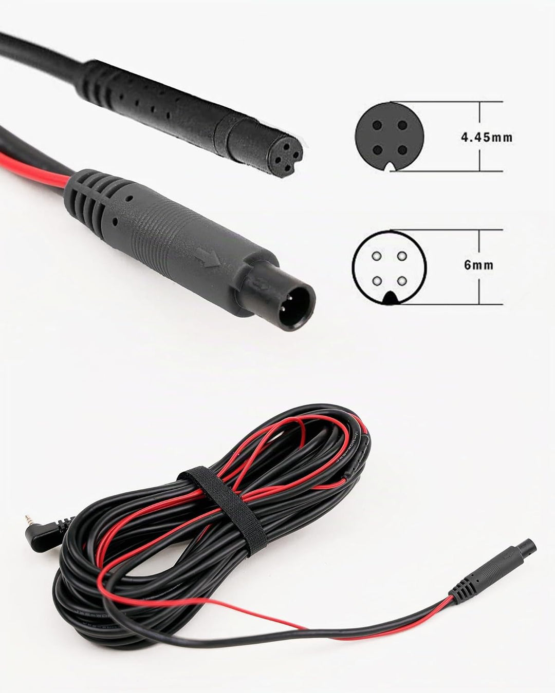 WOLFBOX 15m/50FT Rückfahrkamera Längere Ersatzkabel G840S/G840H/G850/G900/G930/i07 Spiegel-Dashboard