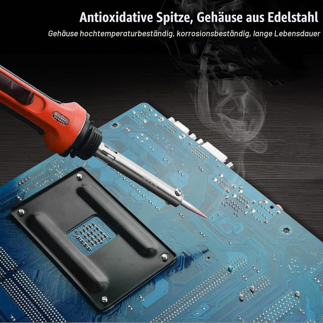 Kunststoff Schweissen,100W Multifunktion Lötkolben Set 3 Gang Einstellung Kunststoff Schweissgerät K