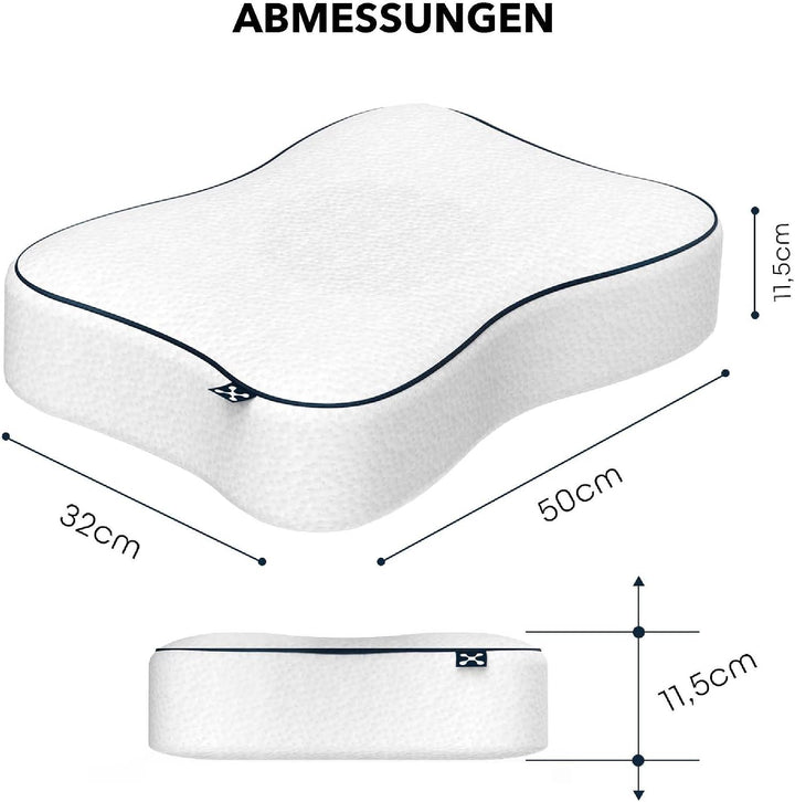 smartsleep® Orthopädisches Kissen - Nackenstützkissen Recovery Pillow – Ergonomisches Nackenkissen -