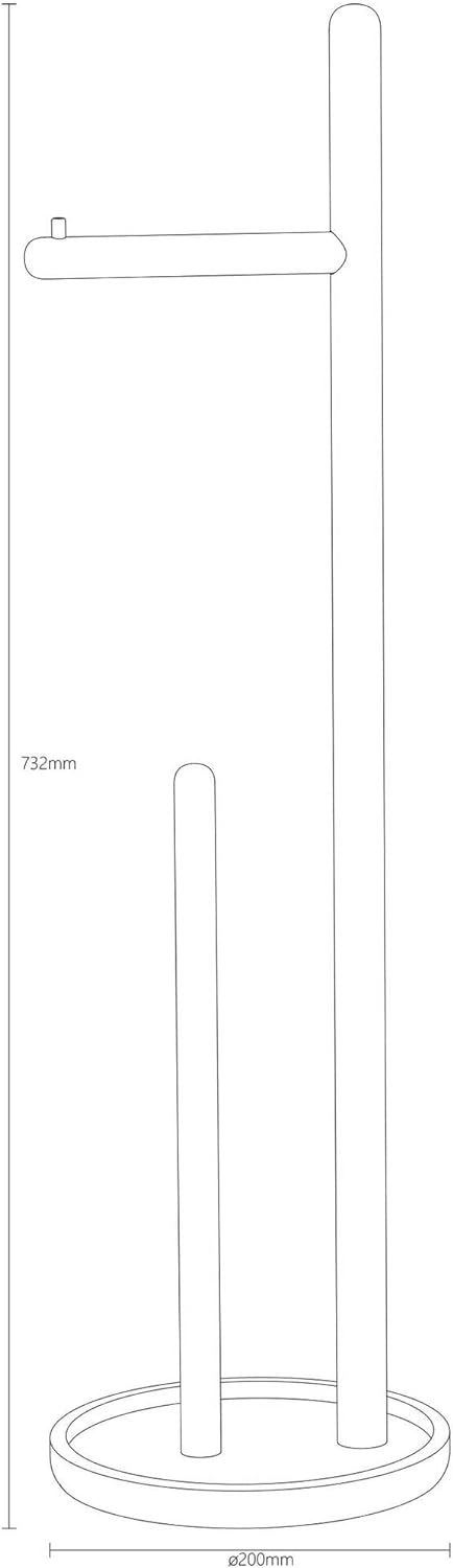 Sealskin Earth Toilettenpapierhalter 20x20x73,2 cm Eiche Sonstige B x H x T: 200 x 732 x 200 mm, Son