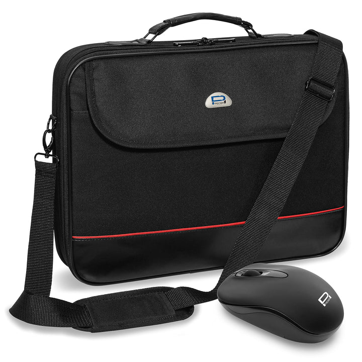PEDEA - Laptoptasche Trendline Notebook-Tasche bis 18,4 Zoll (46,7cm) inkl. schnurloser Maus I Noteb