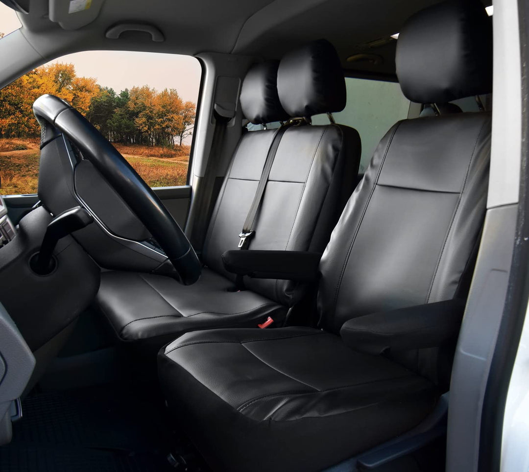 Sitzbezüge Kunstleder passgenau passend für VW T6 Transporter/Caravelle/Multivan ab 2015/19- Meister