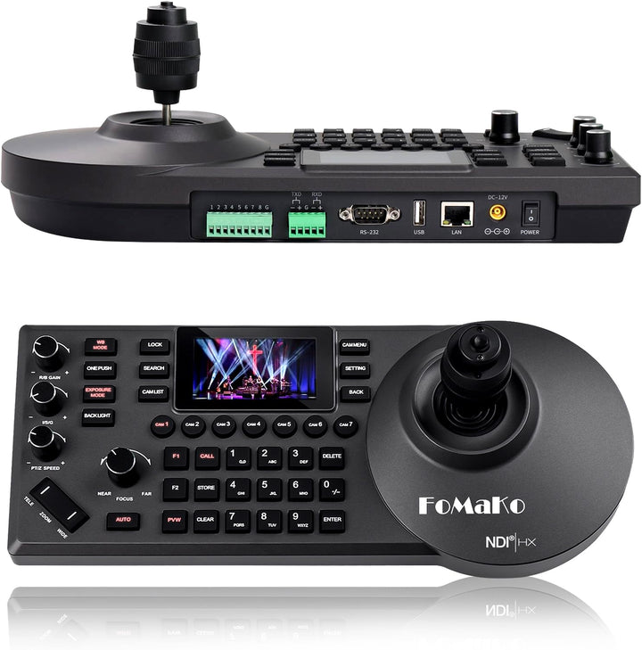 FoMaKo KC608 Pro IP LAN Streaming Kamera PTZ Controller PoE RS232 RS485, 3D PTZ Kamera Keyboard Cont
