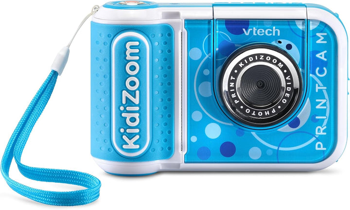Vtech KidiZoom Print Cam blau – Sofortbild-Kinderkamera mit Druckfunktion,Selfie- und Videofunktion,
