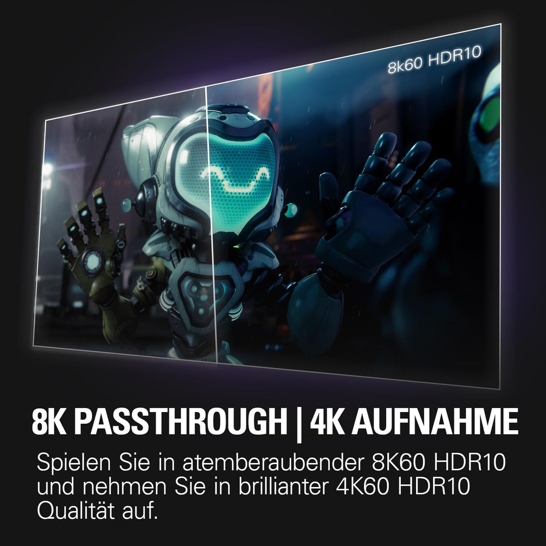Elgato 4K Pro, Interne Capture-Karte: 8K60-Passthrough/4K60 HDR10 mit ultraniedriger Latenz auf PS5/
