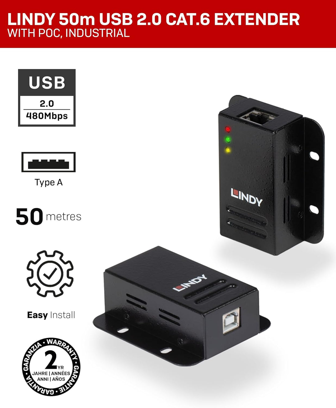 I/O Extender USB2 50M/42680 LINDY