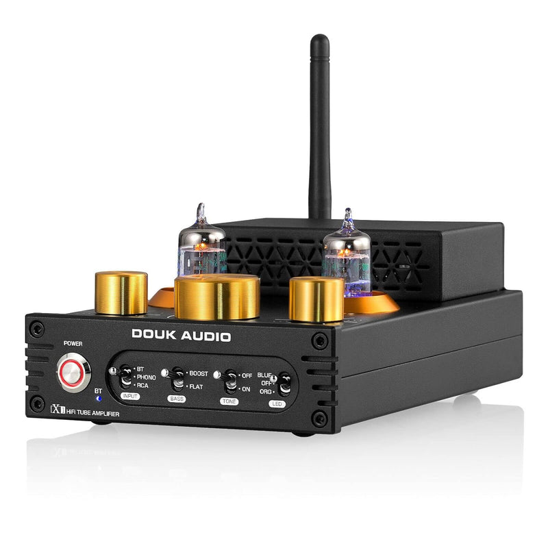 Douk Audio X1 Röhrenverstärker, HiFi Bluetooth 5.0 Verstärker, GE5654 Valve Stereo Audio Amplifier,