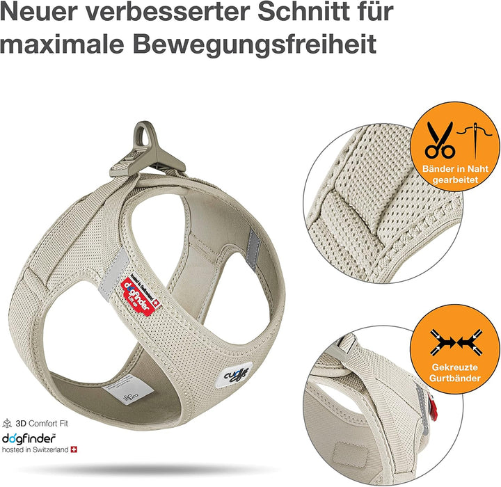 Vest Harness curli Clasp Air-Mesh Light-Tan XS Light-Tan XS Einfarbig, Light-Tan XS Einfarbig