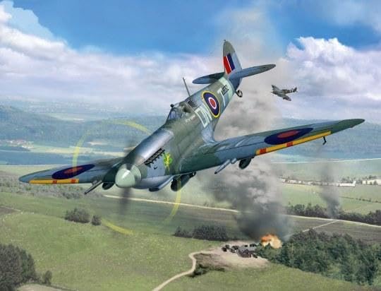 Revell 457 Supermarine Spitfire Mk.IXc-Tech Zubehör, Unlackiert