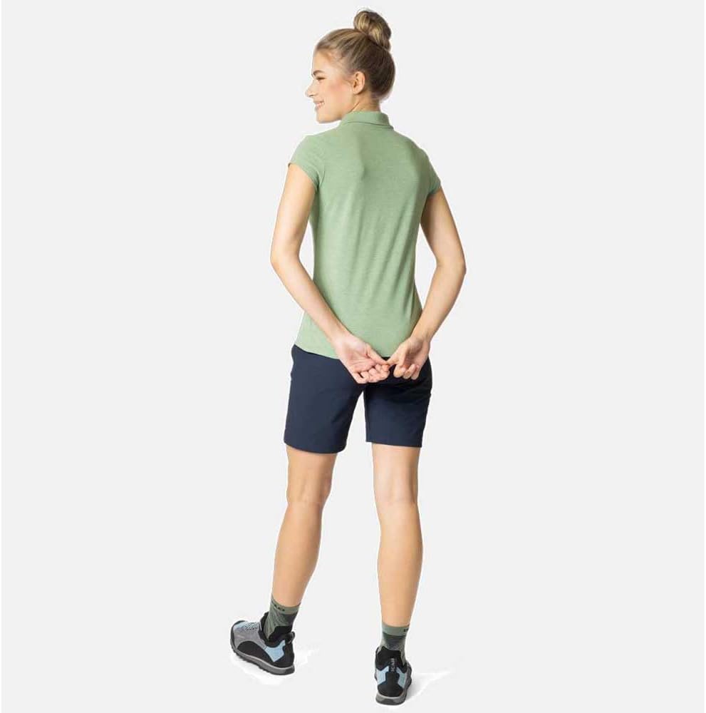 Odlo Damen Kumano_550311 Kurzarm Polo Shirt S Loden Frost Melange, S Loden Frost Melange