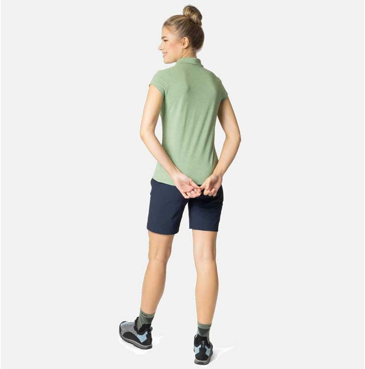 Odlo Damen Kumano_550311 Kurzarm Polo Shirt S Loden Frost Melange, S Loden Frost Melange