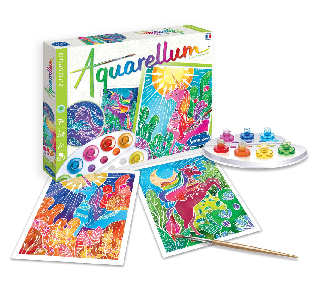 Sentosphère 3906412 - Malset Aquarellum Nachtleuchtend Einhorn