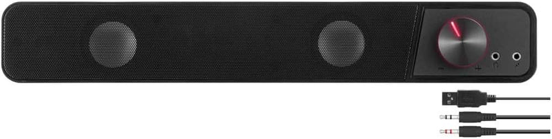 Speedlink BRIO Stereo Soundbar – Computer-Soundbar, exzellente Audioqualität, 12 Watt, 2x 3,5mm-Klin