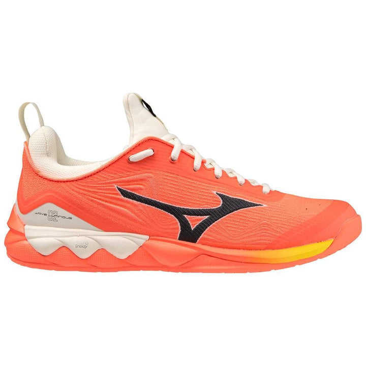 Mizuno Unisex Leuchtende Welle 2 Volleyballschuhe 46.5 EU Neon Flame Black Bolt2ne, 46.5 EU Neon Fla