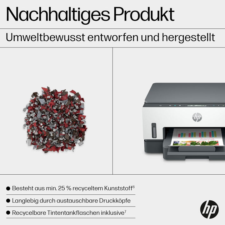 HP Smart Tank 7005 Multifunktionsdrucker (Drucker, Scanner, Kopierer, WLAN, AirPrint, Duplex, inklus