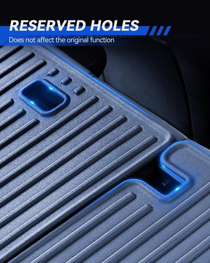 Zweite Sitzreihe Rückenbezug für Tesla Model 3 2024-2026 Allwetter TPE Sitzschutz Wasserdicht und ru